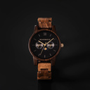 The CLASSIC Collection rethinks the aesthetic of a WoodWatch in a sophisticated way. The slim cases give a classy impression while featuring a unique a moonphase movement and two extra subdials featuring a week and month display. The CLASSIC Dark Forest i