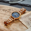 The CLASSIC Collection rethinks the aesthetic of a WoodWatch in a sophisticated way. The slim cases give a classy impression while featuring a unique moonphase movement and two extra subdials featuring a week and month display. 